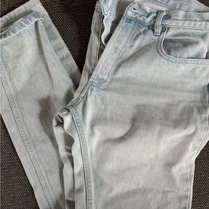 A.P.C. Men's Faded Blue Straight Jeans